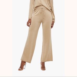 NWT Shimmer Beige Wide Leg Pant | JustFab | Size M